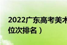 2022廣東高考美術(shù)類一分一段表（最新成績位次排名）