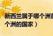 新西蘭屬于哪個洲首都是哪里（新西蘭屬于哪個洲的國家）