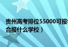 貴州高考排位55000可報學(xué)校（貴州高考位次90000左右適合報什么學(xué)校）