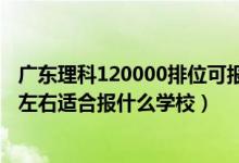 廣東理科120000排位可報(bào)什么學(xué)校（廣東高考位次170000左右適合報(bào)什么學(xué)校）