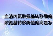 血清丙氨酸氨基轉(zhuǎn)移酶偏高是怎么回事要治療嗎（血清丙氨酸氨基轉(zhuǎn)移酶值偏高是怎么回事）
