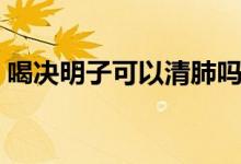 喝決明子可以清肺嗎（喝決明子可以減肥嗎）