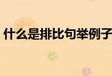 什么是排比句舉例子（排比句的說明及例子）