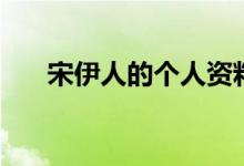 宋伊人的個(gè)人資料簡(jiǎn)介（宋伊人簡(jiǎn)介）