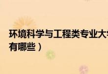 環(huán)境科學(xué)與工程類專業(yè)大學(xué)課程（環(huán)境科學(xué)與工程專業(yè)課程有哪些）