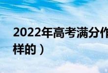 2022年高考滿分作文欣賞（優(yōu)秀作文是什么樣的）