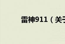 雷神911（關(guān)于雷神911的介紹）