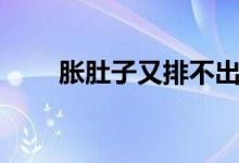 脹肚子又排不出屎怎么回事（脹肚）