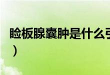瞼板腺囊腫是什么引起的（瞼板腺囊腫是什么）