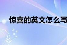 驚喜的英文怎么寫（如何寫驚喜的英文）
