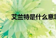 艾蘭特是什么意思（ALT是什么意思）