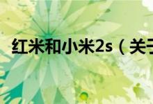 紅米和小米2s（關(guān)于紅米和小米2s的介紹）