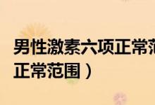 男性激素六項正常范圍內(nèi)偏低（男性激素六項正常范圍）