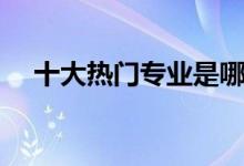 十大熱門專業(yè)是哪些（哪個(gè)專業(yè)好就業(yè)）