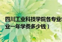 四川工業(yè)科技學(xué)院各專業(yè)學(xué)費(fèi)多少（四川工業(yè)科技學(xué)院各專業(yè)一年學(xué)費(fèi)多少錢）
