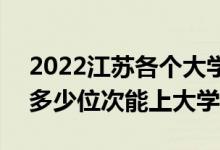 2022江蘇各個大學分數(shù)線及高考位次預測（多少位次能上大學）