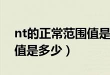 nt的正常范圍值是2.5還是3（nt的正常范圍值是多少）