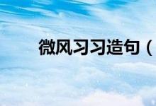 微風習習造句（利用微風習習造句）