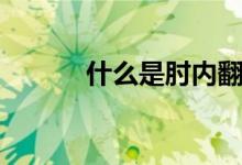 什么是肘內(nèi)翻（什么是肘內(nèi)翻）