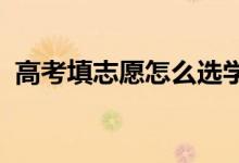 高考填志愿怎么選學(xué)校（有什么竅門2022）