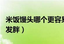 米飯饅頭哪個更容易胖（米飯饅頭哪個更容易發(fā)胖）