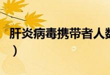 肝炎病毒攜帶者人數（肝炎病毒攜帶者是什么）