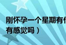 剛懷孕一個星期有什么感覺嗎(懷孕一個星期有感覺嗎)