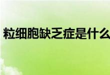 粒細(xì)胞缺乏癥是什么（粒細(xì)胞缺乏癥是什么）