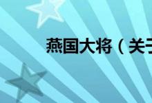 燕國大將（關(guān)于燕國大將的介紹）
