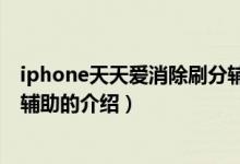 iphone天天愛消除刷分輔助（關(guān)于iphone天天愛消除刷分輔助的介紹）