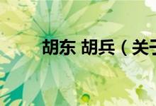 胡東 胡兵（關(guān)于胡東 胡兵的介紹）