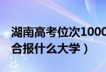 湖南高考位次100000左右推薦什么學校（適合報什么大學）