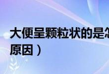 大便呈顆粒狀的是怎么回事（大便成顆粒狀的原因）