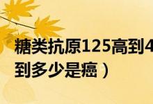 糖類抗原125高到41是癌嗎（糖鏈抗原125高到多少是癌）