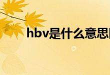hbv是什么意思醫(yī)學(xué)（HBV是什么）
