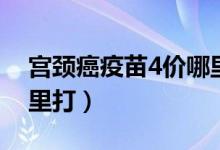 宮頸癌疫苗4價(jià)哪里可打（宮頸癌疫苗4價(jià)哪里打）