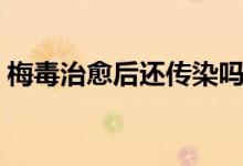 梅毒治愈后還傳染嗎（梅毒怎么傳染給別人）