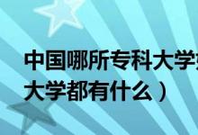 中國(guó)哪所?？拼髮W(xué)好（2022中國(guó)最好的?？拼髮W(xué)都有什么）
