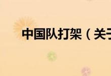 中國隊打架（關(guān)于中國隊打架的介紹）
