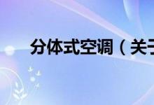 分體式空調（關于分體式空調的介紹）