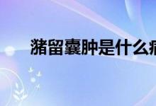 潴留囊腫是什么?。ㄤ罅裟夷[是什么）