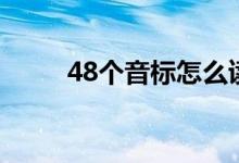 48個音標(biāo)怎么讀（48個音標(biāo)如下）