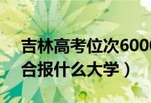 吉林高考位次60000左右推薦什么學校（適合報什么大學）