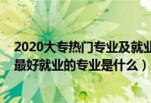 2020大專熱門專業(yè)及就業(yè)前景（2022年上大專學(xué)校最熱門最好就業(yè)的專業(yè)是什么）