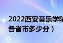 2022西安音樂(lè)學(xué)院高考藝術(shù)類(lèi)分?jǐn)?shù)線公布（各省市多少分）