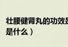 壯腰健腎丸的功效是什么（壯腰健腎丸的功效是什么）