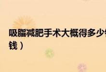 吸脂減肥手術(shù)大概得多少錢全身（吸脂減肥手術(shù)大概得多少錢）