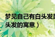 夢(mèng)見(jiàn)自己有白頭發(fā)是什么意思（夢(mèng)見(jiàn)自己有白頭發(fā)的寓意）