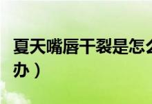 夏天嘴唇干裂是怎么恢復(fù)（夏天嘴唇干裂怎么辦）