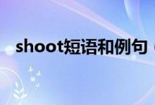 shoot短語和例句（shoot的用法及例句）